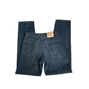 vintage levi’s 550 relaxed fit men’s W34 L36 black wash denim jeans 80s 90s vtg